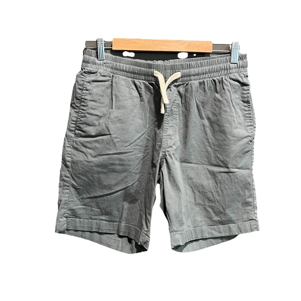 Bearbottom Green Gray 7" Men's Activewear Board Drawstring Shorts Size Medium